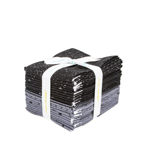 SALE Blackout Fat Quarter Bundle 21 pieces - Riley Blake Designs - Pre cut Precut - Grayscale Shapes - Quilting Cotton Fabric