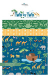 SALE Two By Two 10" Stacker Bundle - Riley Blake Designs - 42-Piece Precut - Animals Biblical - Quilting Cotton Fabric