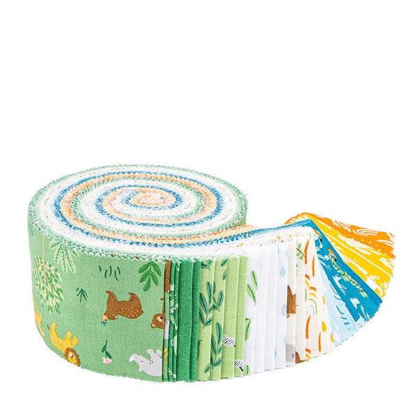 SALE Two by Two 2.5 Inch Rolie Polie Jelly Roll 40 pieces - Riley Blake - Precut - Animals Biblical - Quilting Cotton Fabric