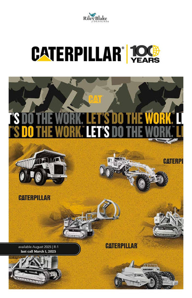SALE Caterpillar® 100 Years 2.5 Inch Rolie Polie Jelly Roll 40 pieces - Riley Blake - Precut Pre cut Bundle Cotton Fabric - Licensed Product