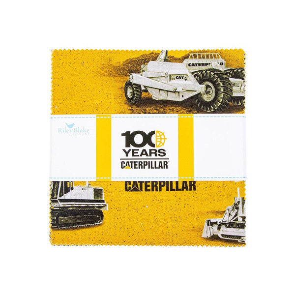 SALE Caterpillar® 100 Years Charm Pack 5" Stacker Bundle - Riley Blake Designs - CAT - 42 piece Precut - Quilting Cotton - Licensed Product