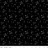 Image of Blackout Bushel Black by The RBD Designers for Riley Blake Designs. Features flowers on a black background. Cute Little Fabric Shop