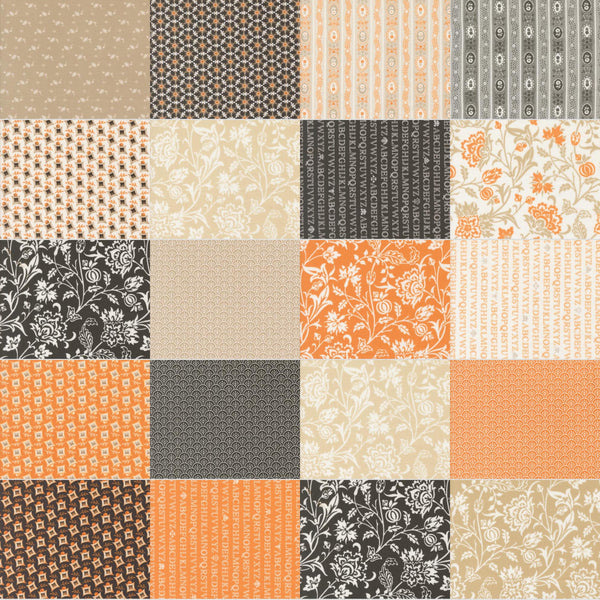 SALE Agatha Road Fat Quarter Bundle 32 pieces - 35410AB - Moda Fabrics - Pre cut Precut - Autumn Fall - Quilting Cotton Fabric
