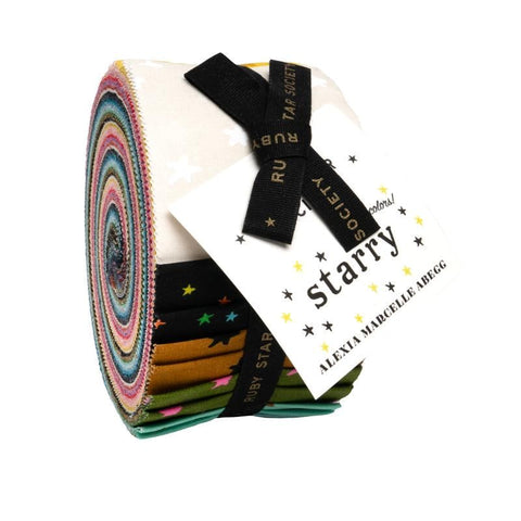 Starry New 2.5-Inch Jelly Roll Rolie Polie 40 pieces - RS4109JRN - Moda Fabrics - Precut Bundle - Quilting Cotton Fabric