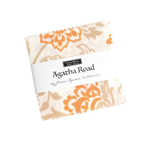 Agatha Road Mini Charm Pack 2 1/2" Stacker Bundle - Moda Fabrics - 42 piece Precut Pre cut - Fall Autumn Floral - Quilting Cotton Fabric