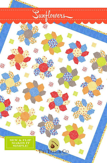 SALE Sunflowers Quilt Pattern FT-1464 - Fig Tree Quilts - Moda Fabrics - INSTRUCTIONS Only - Piecing