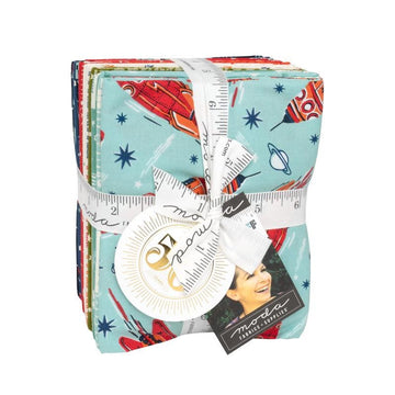 321 Blast Off Fat Quarter Bundle 20-Piece 20950AB - Moda Fabrics -  Precut - Space Astronaut Vintage - Quilting Cotton Fabric