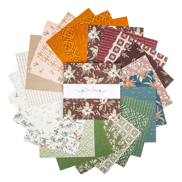 Olive Grove 10" Stacker Bundle - Riley Blake Designs - 42 piece Precut - Plants Nature Tree - Quilting Cotton Fabric
