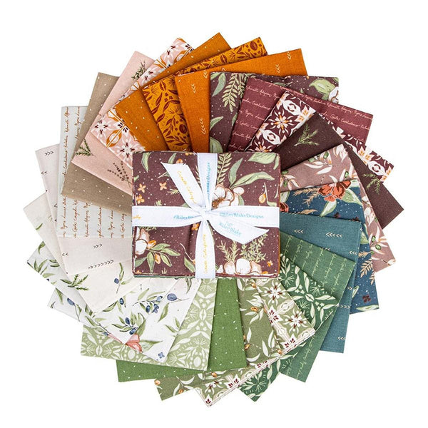 SALE Olive Grove Fat Quarter Bundle 24 pieces - Riley Blake Designs - Pre cut Precut - Plants Nature - Quilting Cotton Fabric