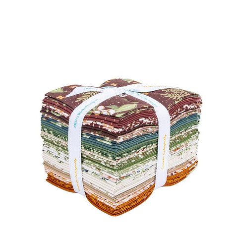 SALE Olive Grove Fat Quarter Bundle 24 pieces - Riley Blake Designs - Pre cut Precut - Plants Nature - Quilting Cotton Fabric