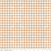 Image of Sunflower Whispers Gingham Blush quilting cotton fabric by Lisa Audit for Riley Blake Designs. Features gingham on a pink background. Cute Little Fabric Shop