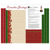 SALE Poinsiettia Greetings Apron Panel Cream - QT Fabrics - Quilting Cotton Fabric