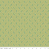 Image of the Gentler Times Ditty Lettuce quilting cotton fabric by Riley Blake Designs. Features dots on a green background. Cute Little Fabric Shop