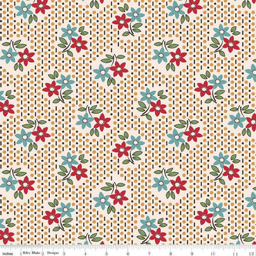 3-Yard cut- SALE Gentler Times Nostalgia WIDEBACK WB16492 Cider - Riley Blake - 108" - Quilting Cotton Fabric