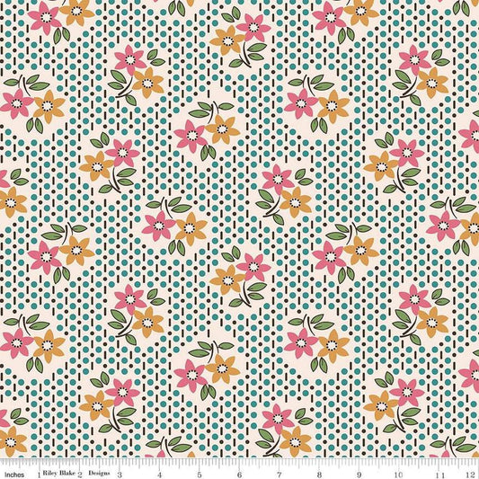 3-Yard cut- SALE Gentler Times Nostalgia WIDEBACK WB16492 Cozy - Riley Blake - 108" - Quilting Cotton Fabric