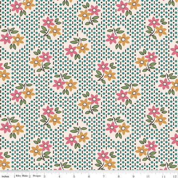 2 Yard 22" End of Bolt- SALE Gentler Times Nostalgia WIDEBACK WB16492 Cozy - Riley Blake - 108" - Quilting Cotton Fabric
