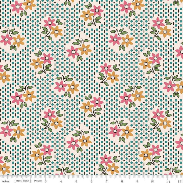 3 yard cut- SALE Gentler Times Nostalgia WIDE BACK WB16492 Cozy - Riley Blake - 107/108" Wide - Quilting Cotton Fabric