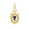 SALE Jane Austen Silhouette Enamel Charm ST-42313 - Riley Blake Designs - Approximately 1 3/4" x 2 1/2"