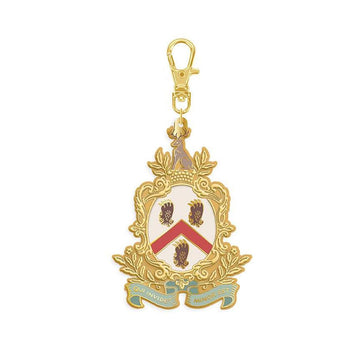 DEAL Jane Austen Family Coat of Arms Enamel Charm ST-42312 - Riley Blake Designs - Approximately 2" x 2 3/4"