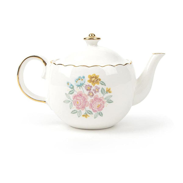 SALE Jane Austen Teapot Pin Cushion ST-42315 - Riley Blake Designs - Collectible Porcelain Finish Gold Trim - Official Licensed Product