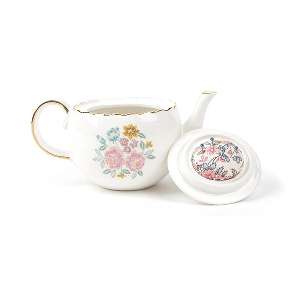 SALE Jane Austen Teapot Pin Cushion ST-42315 - Riley Blake Designs - Collectible Porcelain Finish Gold Trim - Official Licensed Product