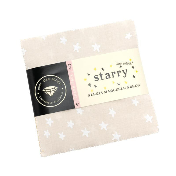 Starry New Charm Pack 5" Stacker Bundle RS4109PPN - Moda Fabrics - Ruby Star Society - 42 piece Precut Pre cut - Quilting Cotton Fabric