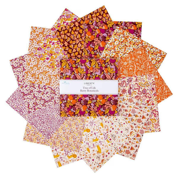 Tree of Life Berry Botanicals Layer Cake 10" Stacker Bundle - Riley Blake 42 piece Precut Pre cut - Liberty Fabrics - Quilting Cotton Fabric