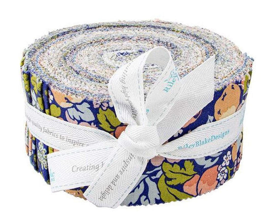 Tree of Life Woodland Pastels 2.5-Inch Rolie Polie Jelly Roll 40-Piece Riley Blake - Liberty Fabrics - Precut - Quilting Cotton Fabric