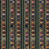 Feline Fantasia Cat Border Stripe 31369 Multi X - QT Fabrics - Lines Kittens Fantasy Magical  - Quilting Cotton Fabric