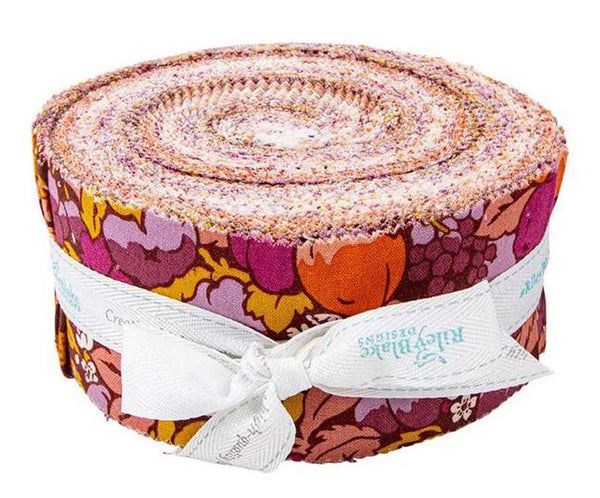 Tree of Life Berry Botanicals 2.5-Inch Rolie Polie Jelly Roll 40 pieces Riley Blake - Liberty Fabrics - Precut - Quilting Cotton Fabric