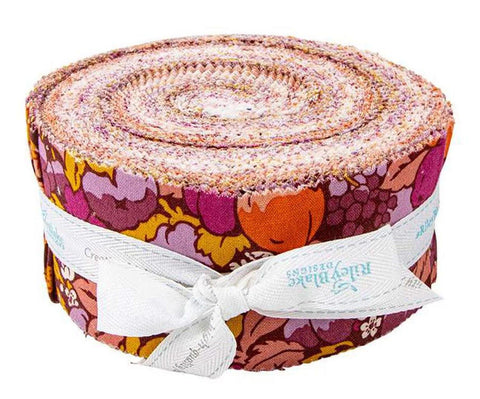 Tree of Life Berry Botanicals 2.5-Inch Rolie Polie Jelly Roll 40 pieces Riley Blake - Liberty Fabrics - Precut - Quilting Cotton Fabric