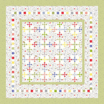 DEAL Dressed To The Nines Quilt PATTERN P112 - Jillily Studio - Riley Blake Designs - INSTRUCTIONS Only - Scrappy Pieced Nine-Patch Blocks