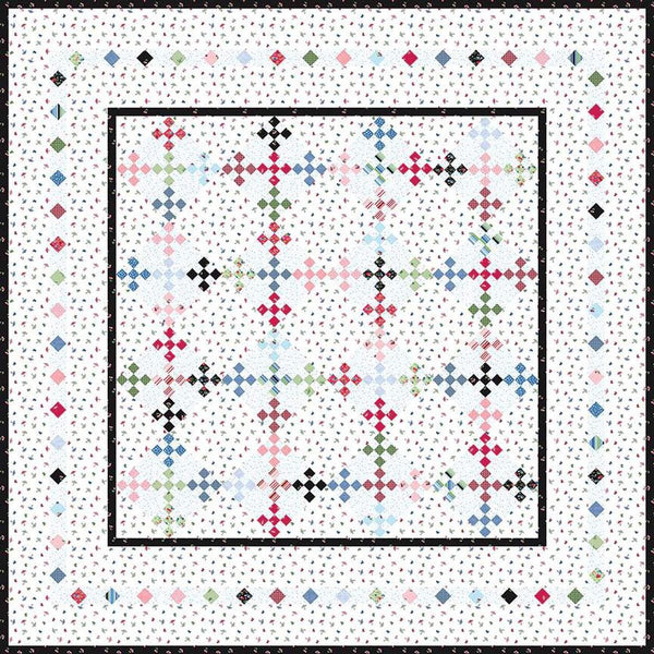 SALE Dressed To The Nines Quilt PATTERN P112 by Jillily Studio - Riley Blake Designs - INSTRUCTIONS Only - Scrappy Pieced Nine-Patch Blocks