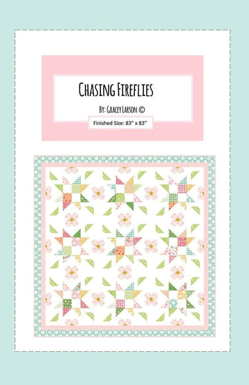SALE Chasing Fireflies Quilt PATTERN P155 - Gracey Larson - Riley Blake Designs - INSTRUCTIONS Only - Piecing Four-Patch Stars
