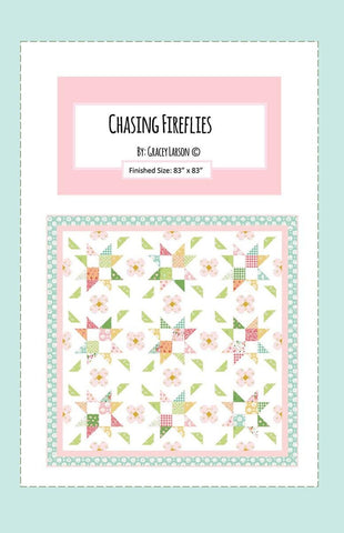SALE Chasing Fireflies Quilt PATTERN P155 by Gracey Larson - Riley Blake Designs - INSTRUCTIONS Only - Piecing Four-Patch Stars