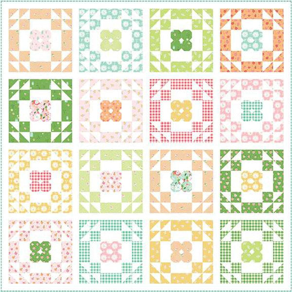 SALE Dancing Buttercups Quilt PATTERN P155 by Gracey Larson - Riley Blake Designs - INSTRUCTIONS Only - Piecing Fat Quarter Friendly