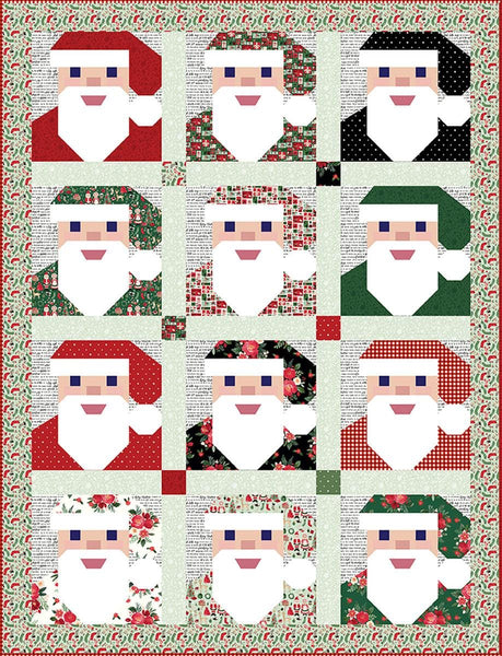 SALE Santa Baby Quilt PATTERN P233 by Aria & Ava Quilts - Riley Blake Design - INSTRUCTIONS Only - Piecing Multiple Sizes