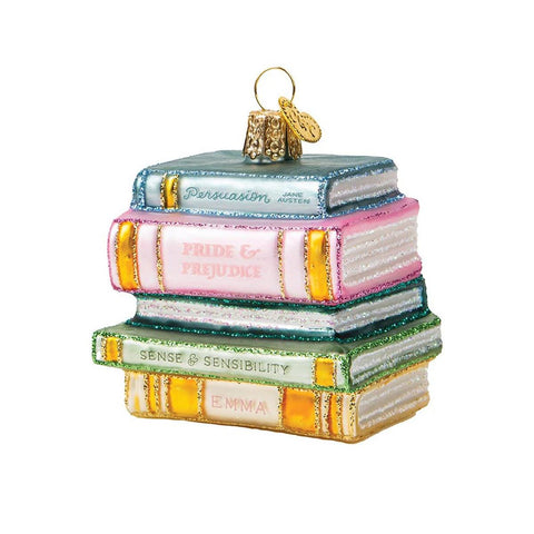 SALE Jane Austen Ornament ST-42319 - Riley Blake Designs - Old World Blown Glass - Novels Collectible - Licensed Product