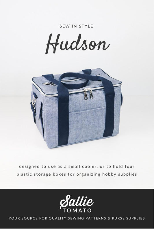SALE Hudson Bag PATTERN P210 - Sallie Tomato - Riley Blake Designs - INSTRUCTIONS Only - Storage Box - Intermediate - Requires Hardware Kit