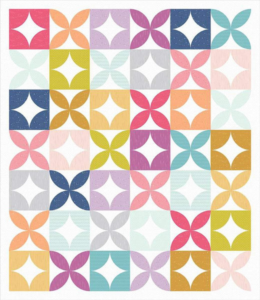 SALE Mod Dreams Quilt PATTERN P173 by Fran Gulick - Riley Blake Designs - INSTRUCTIONS Only - Beginner - Precut Friendly - Multiple Sizes