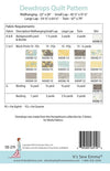 SALE Dewdrops Quilt PATTERN P051 - It's Sew Emma - Riley Blake Designs - Instructions Only - Multiple Sizes - Fat Quarter Friendly