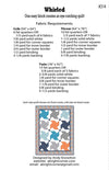 SALE Whirled Quilt PATTERN P165 - A Bright Corner - Riley Blake Designs - INSTRUCTIONS Only - Multiple Sizes - Fat Quarter Friendly