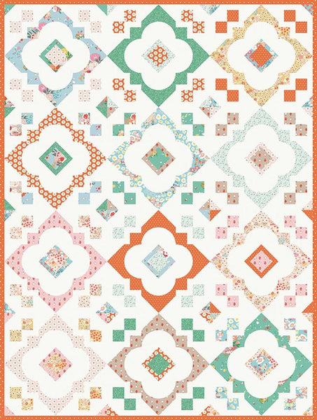 SALE The Lily Quilt PATTERN P202 by Alderwood Studio - Riley Blake Designs - INSTRUCTIONS Only - Multiple Sizes - Fat Quarter Friendly