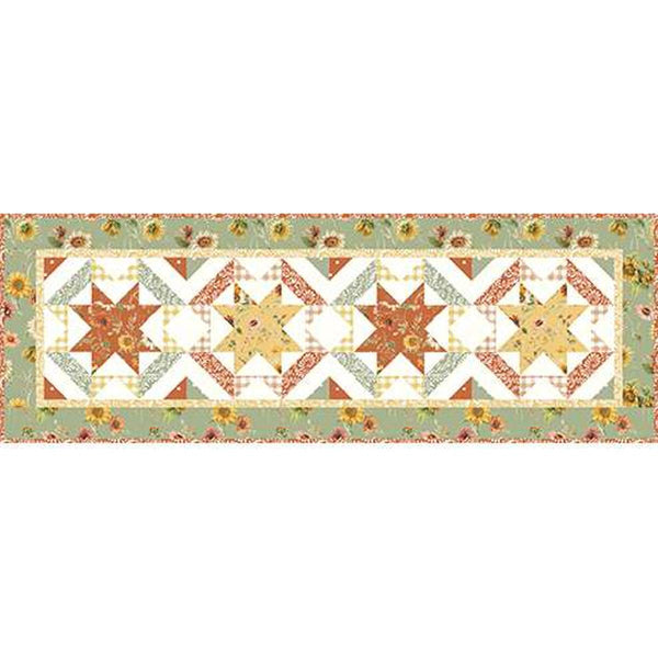 SALE Sunflower Charm Runner and Place Mats Quilt PATTERN P185 by The Whimsical Workshop - Riley Blake Designs - INSTRUCTIONS Only - Piecing