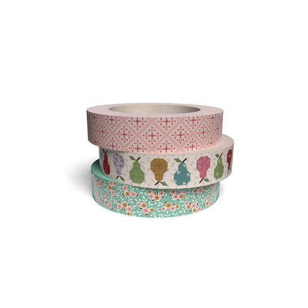 SALE Lori Holt Gentler Times Washi Tape ST-42322 - Riley Blake Designs - 3-Pack - 10 Yards Each - 1" Width
