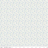 Image of Penelope Mini Stems Cream quilting cotton fabric by My Mind's Eye for Riley Blake Designs. Features flowers on a white background. Cute Little Fabric Shop