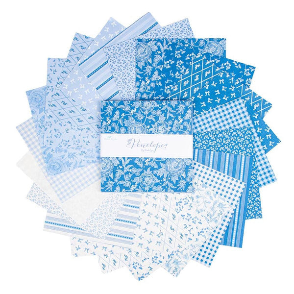 SALE Penelope 10" Stacker Bundle - Riley Blake Designs - 42 piece Precut - Floral Flowers Blossoms - Quilting Cotton Fabric