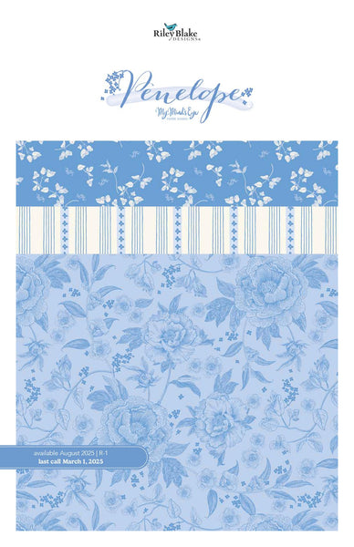 SALE Penelope 10" Stacker Bundle - Riley Blake Designs - 42 piece Precut - Floral Flowers Blossoms - Quilting Cotton Fabric
