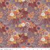 Image of the Evening on the Prairie Main Grape quilting cotton fabric by Modern Prairie for Riley Blake Designs. Features flowers on a purple background. Cute Little Fabric Shop