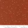 Images of Foraged Found Stardust Spice quilting cotton fabric by Fancy That Design House for Moda Fabrics. Features starts on a red background. Cute Little Fabric Shop